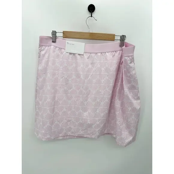 Lady Hagen Skort Women XXL NWT Pink Seashells Side Pleat Golf Pickleball Tennis - Picture 9 of 9